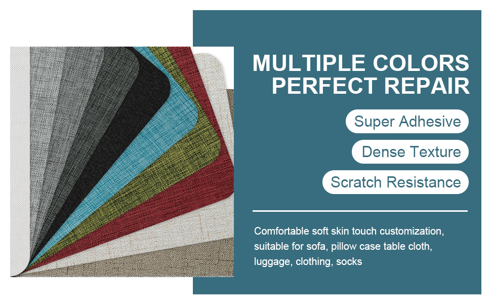 WILDREEDS 2 Pcs 8 x11 Inch Linen Repair Patches, Self