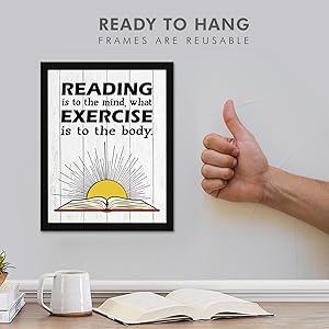 Book quotes framed posters