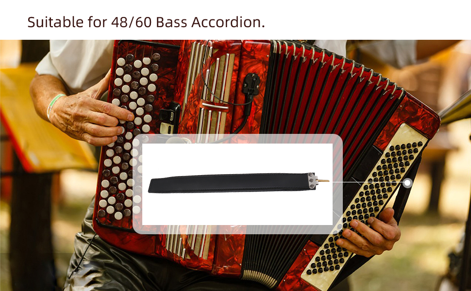 Lovermusic 490x45x7.45mm Thickened Black Color Bass Left