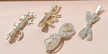 rhinestone hair clips for women