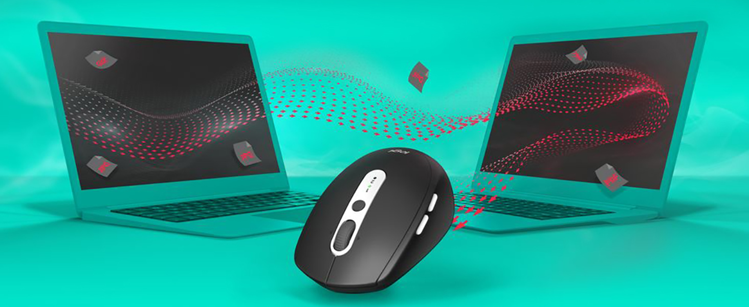 Logitech MK825 Wireless Combo FullSized Keyboard with Palm Rest and