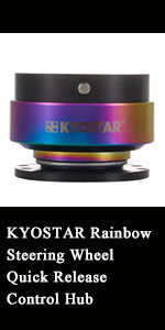 Kyostar rainbow steering wheel quick release control hub