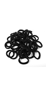 Black Hair Ties 