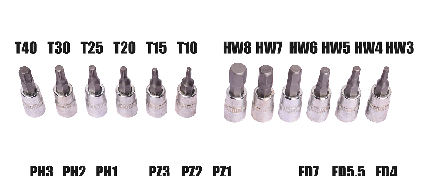 AUACDIY 46 Piece Mechanics Tool Kit, 1/4 Inch Drive Socket