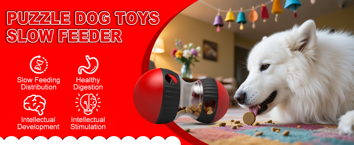 Dog Food Dispenser Puzzle Toys