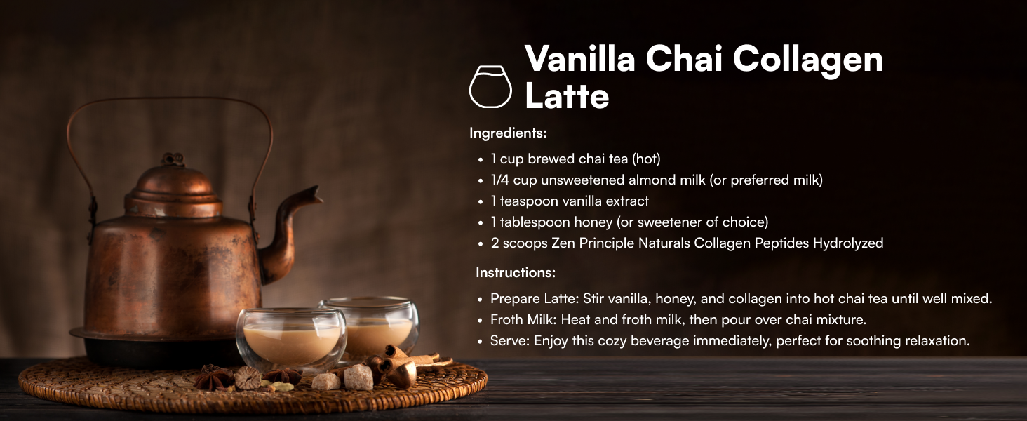 vanilla chai collagen latte recipe