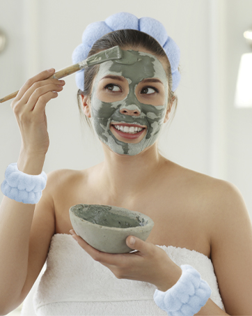 skincare headbands & wristband