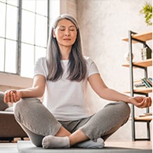 Man looking triumphant after taking saw palmetto supplement