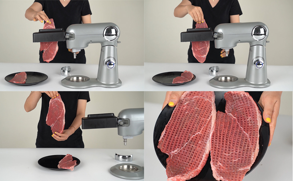 Meat Tenderizer Attachment Compatible with All KitchenAid