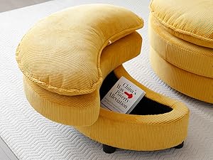 Circle Club Chair for Bedroom, Living Room, Lounge, Hotel