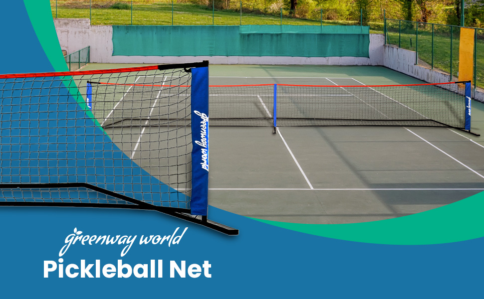 Greenway World Pickleball Net Set with Court Marking Kit
