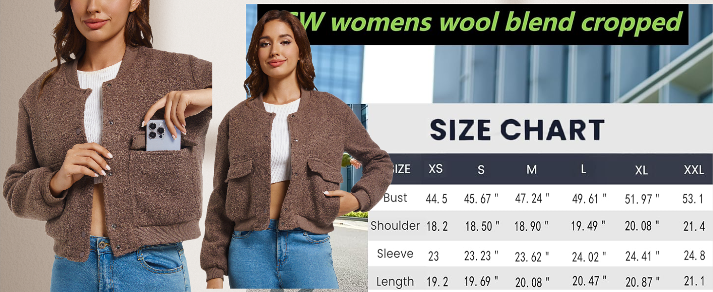 Jacket Faux Fuzzy Long Sleeve Casual Bomber