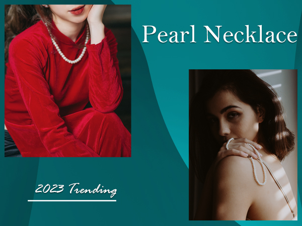 white pearl necklace