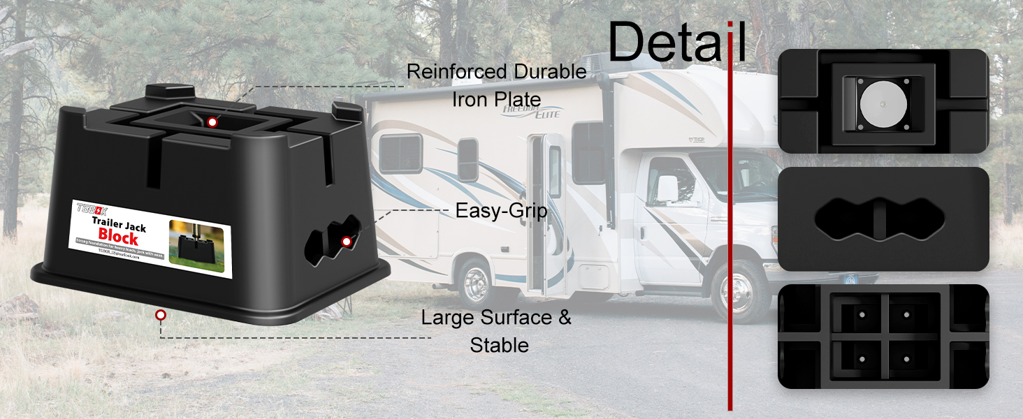 TGBOX Trailer Jack Block, Premium Camper Jack Blocks