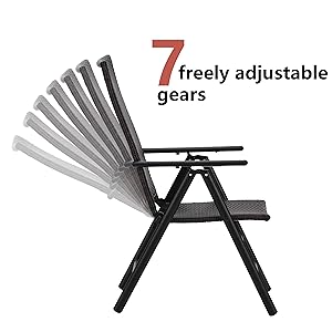 PHIVILLA Patio Folding Dining Chairs Set Of 2,Outdoor Rattan Wicker Portable Chairs With High Backrest,Foldable Camping Chairs For Lawn,Garden,Beach,Pool,Deck 13 163