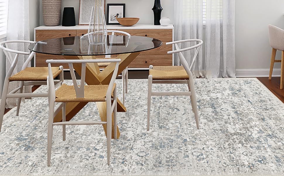 SONGLET 8x10 Area Rugs for Living Room, Ruggables Washable