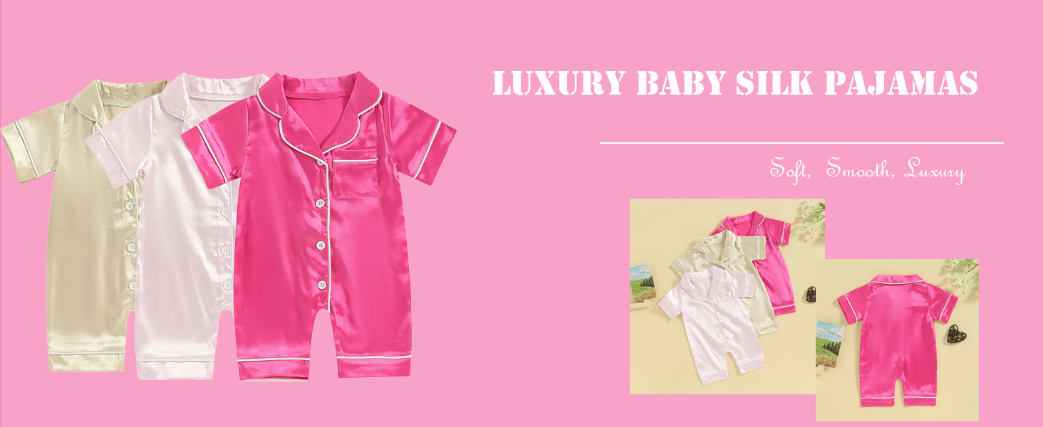 girls silk pajamas
