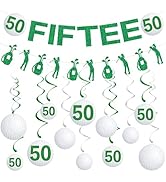 Gameza 50th Birthday Decorations - 14PCS Golf Birthday Party Decorations 50th Birthday Decoration...