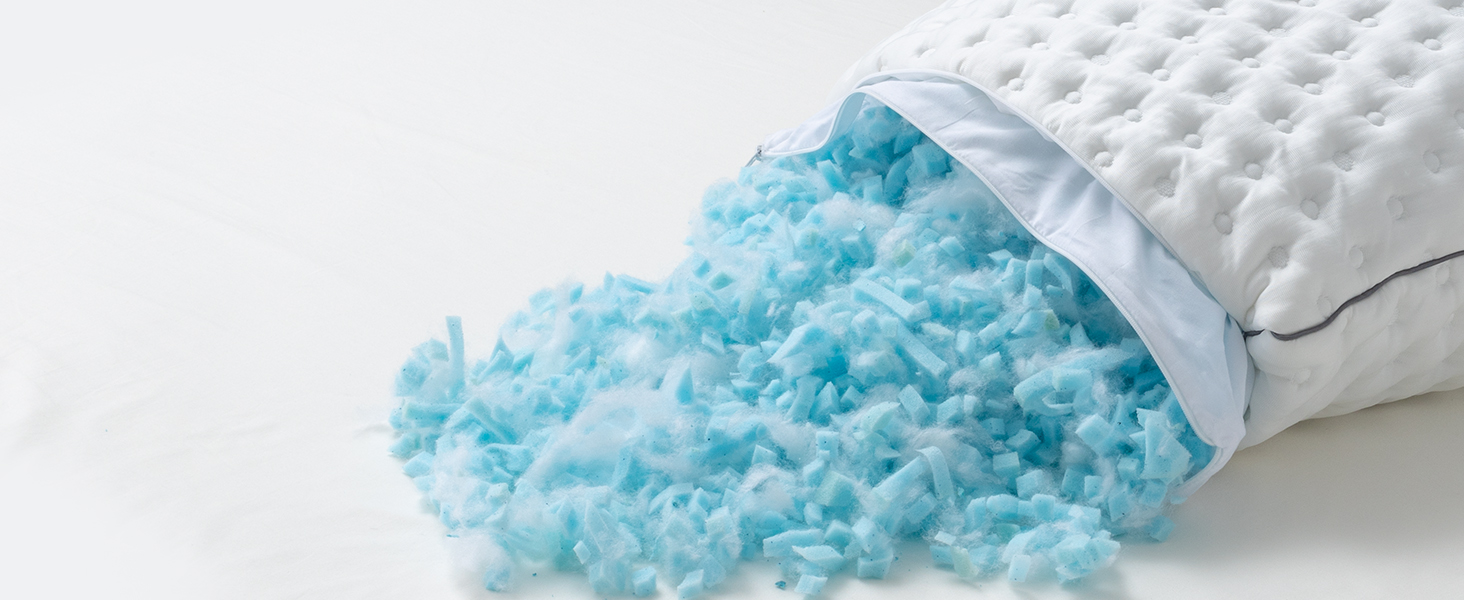 BedStory Shredded Memory Foam Pillows for Sleeping, Soft & Firm Pillow