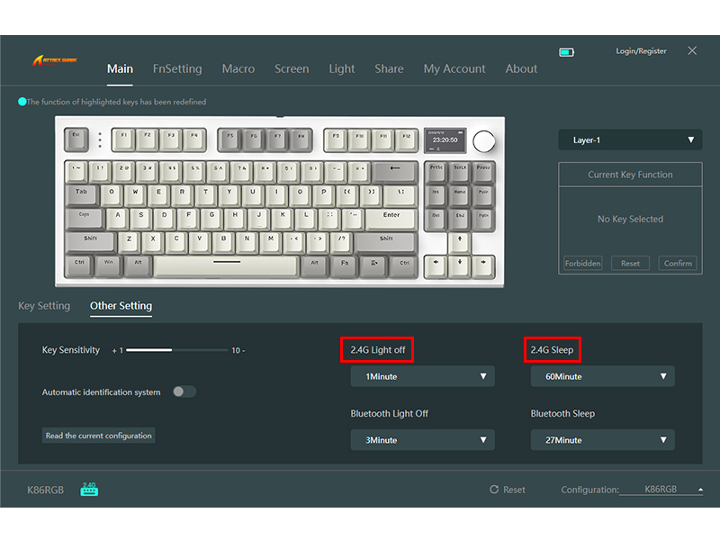s_.k86ページ Amazon.com: ATTACK SHARK K86 Wireless Mechanical Keyboard