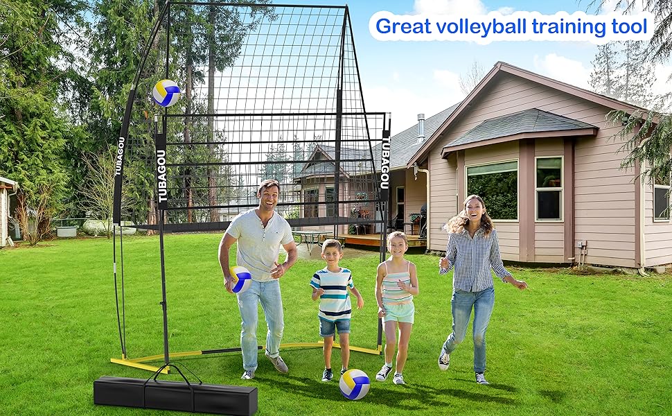 TUBAGOU (8 X 11 FT) Volleyball Training Equipment Net