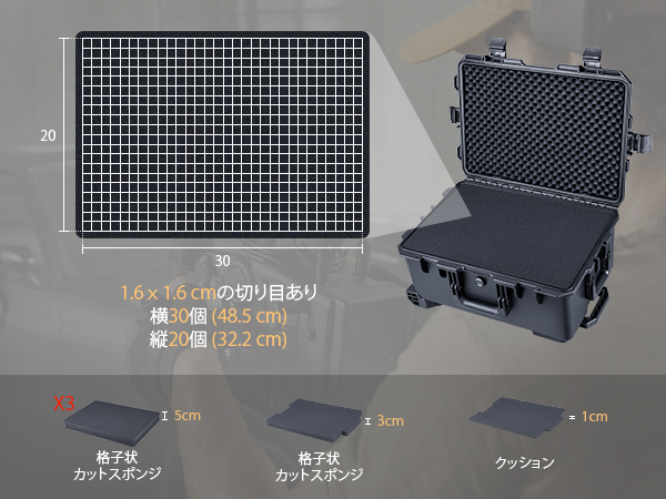 Amazon.co.jp: Lykus HC-5220 車輪付き防水ハードケース キャリーオン