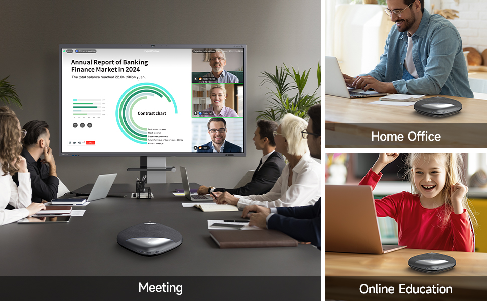 HORION HM5P Conference Speaker with Microphone, Wireless