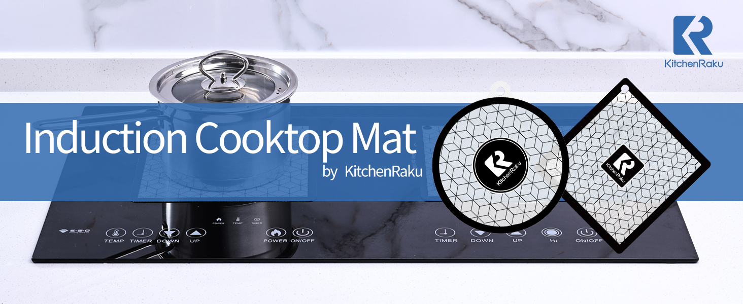 Induction Cooktop Mat, (2 PCS) Induction Cooktop Protector