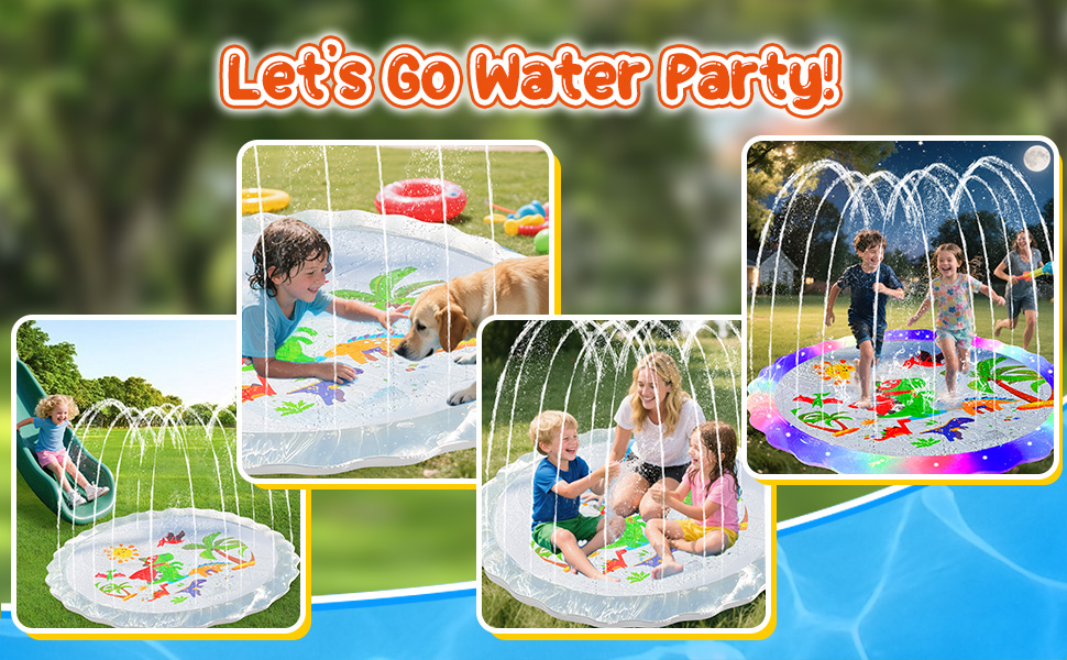 outdoor water toys sprinkler for kids