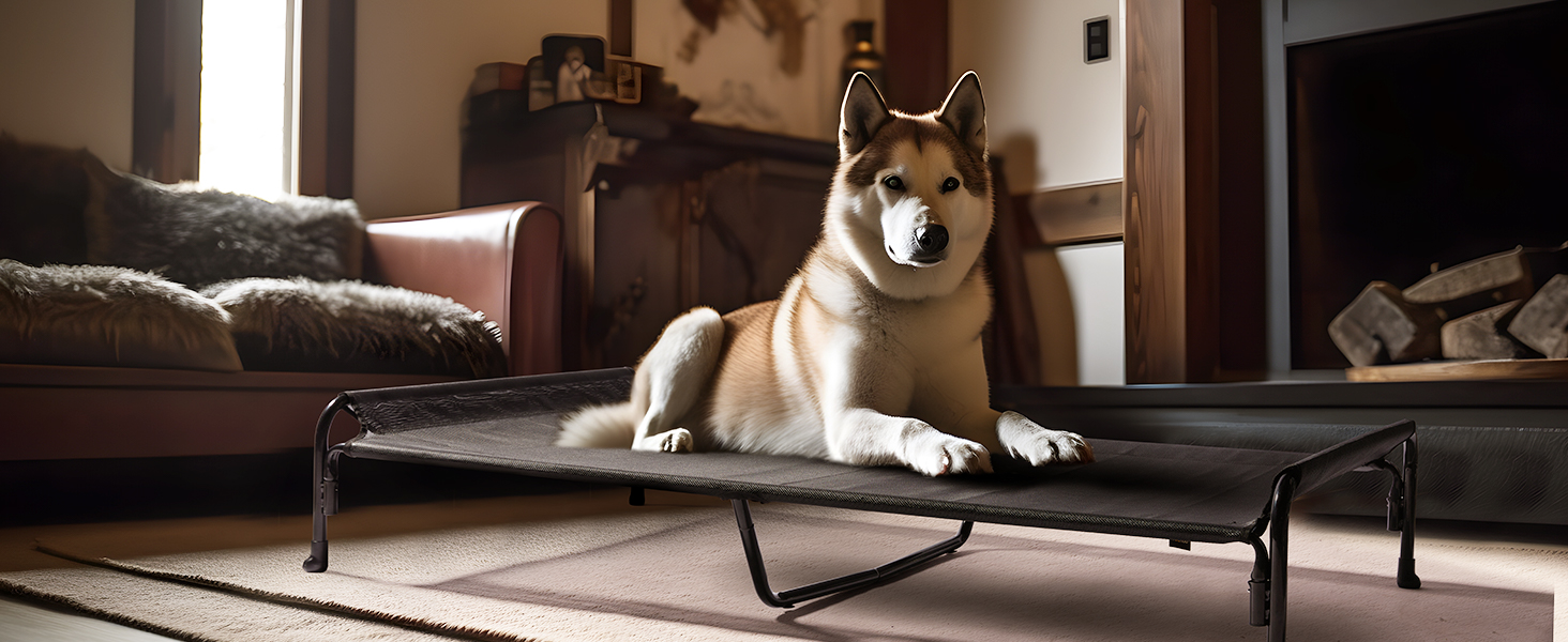 Veehoo Large Cooling Elevated Dog Bed Replacement Cover