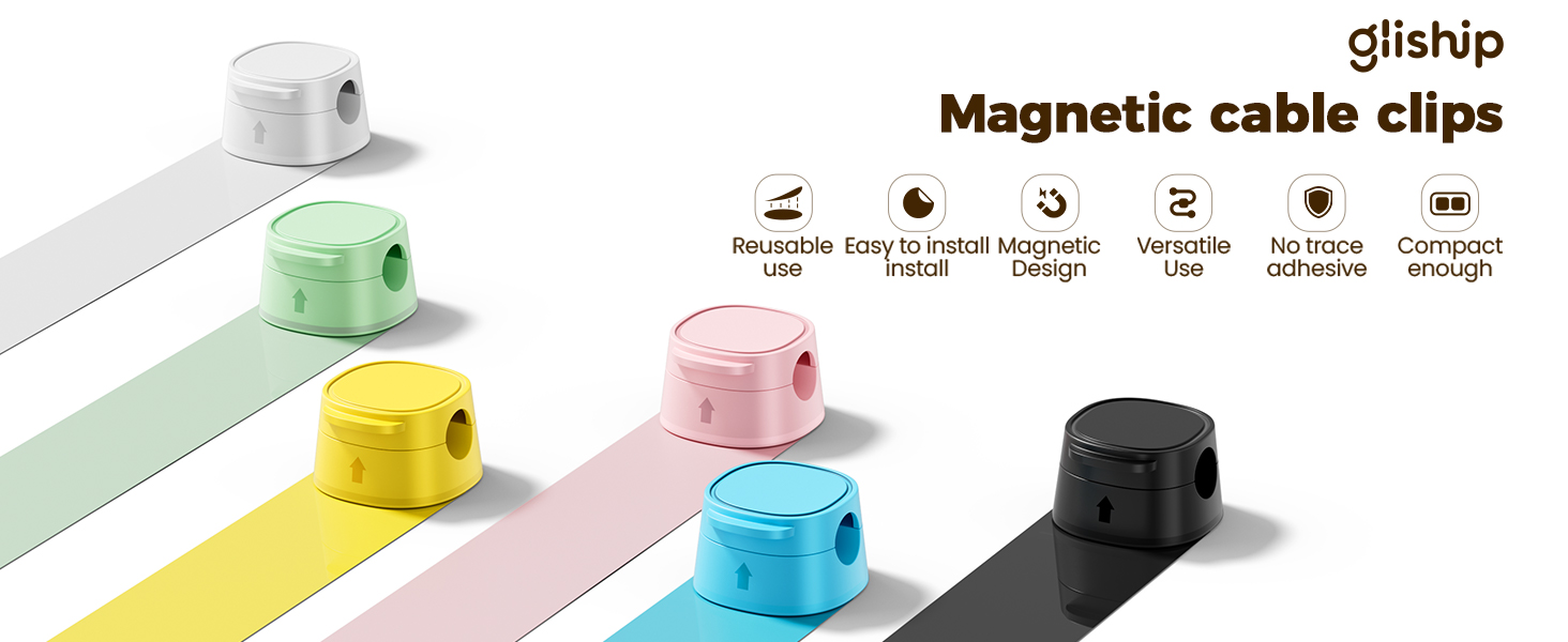 gliship Magnetic cable clips