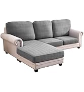 Deep Dream Sectional Couch Covers 6 Pieces, Stretch Couch Cushion Covers, L Shaped Washable Sofa ...