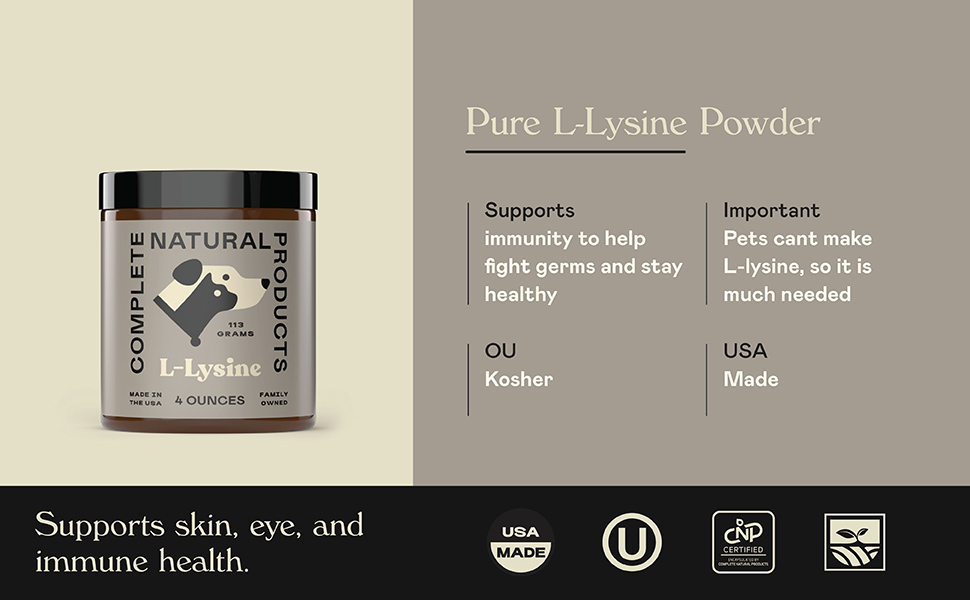 L-Lysine for pets, amino acid for pets