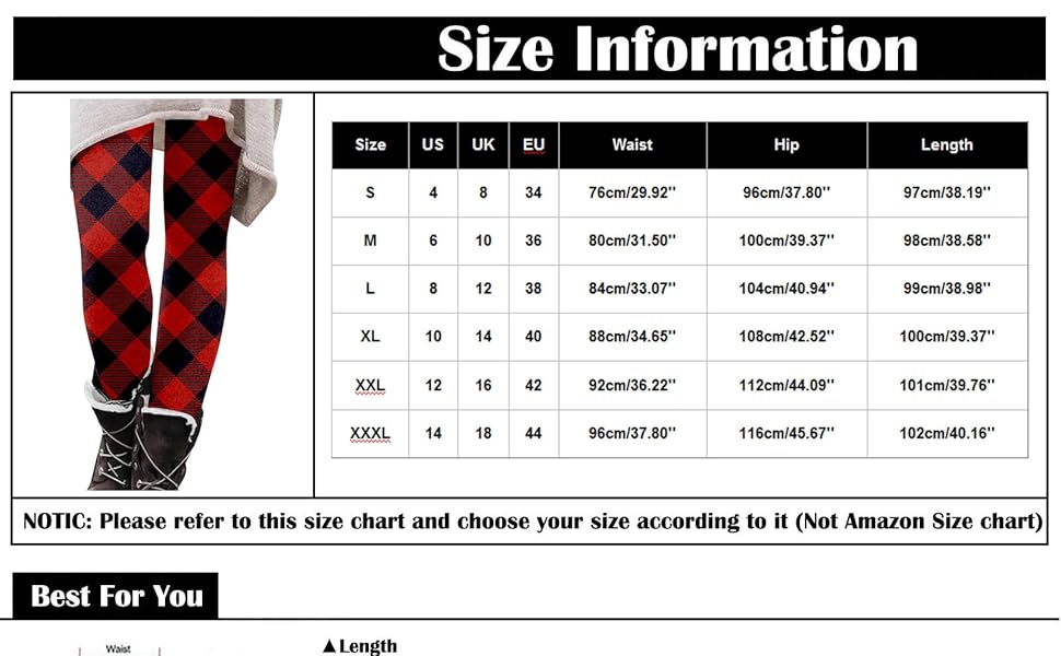 Leggings Damen Weihnachten