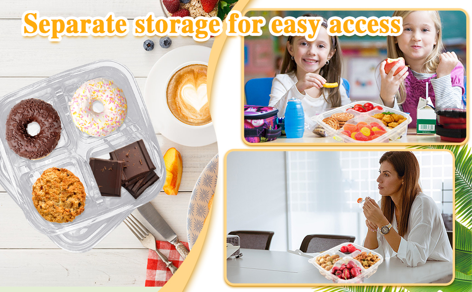 50 Pcs Bento Snack Containers4
