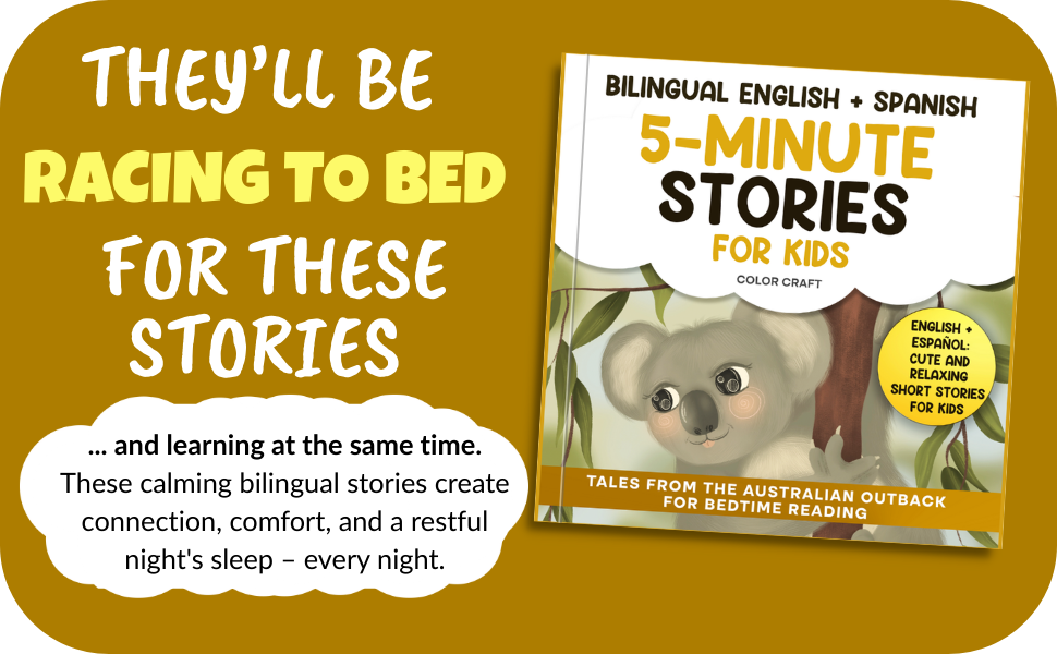 English - Spanish Dual Language Stories,5-Minute Stories in Spanish and English For Kids Ages 6-10