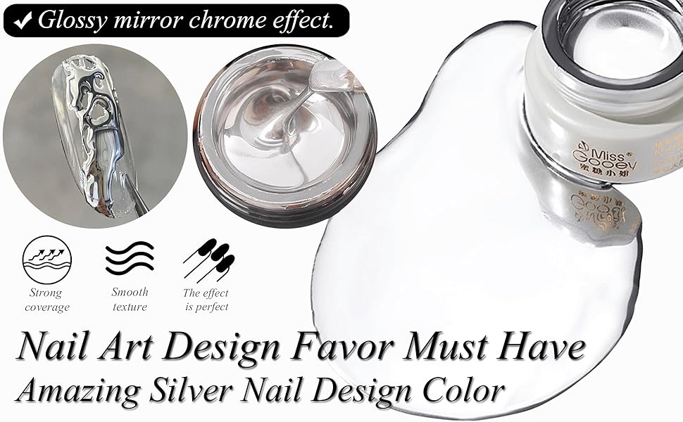 Reflective Mirror Metal for Nails Art