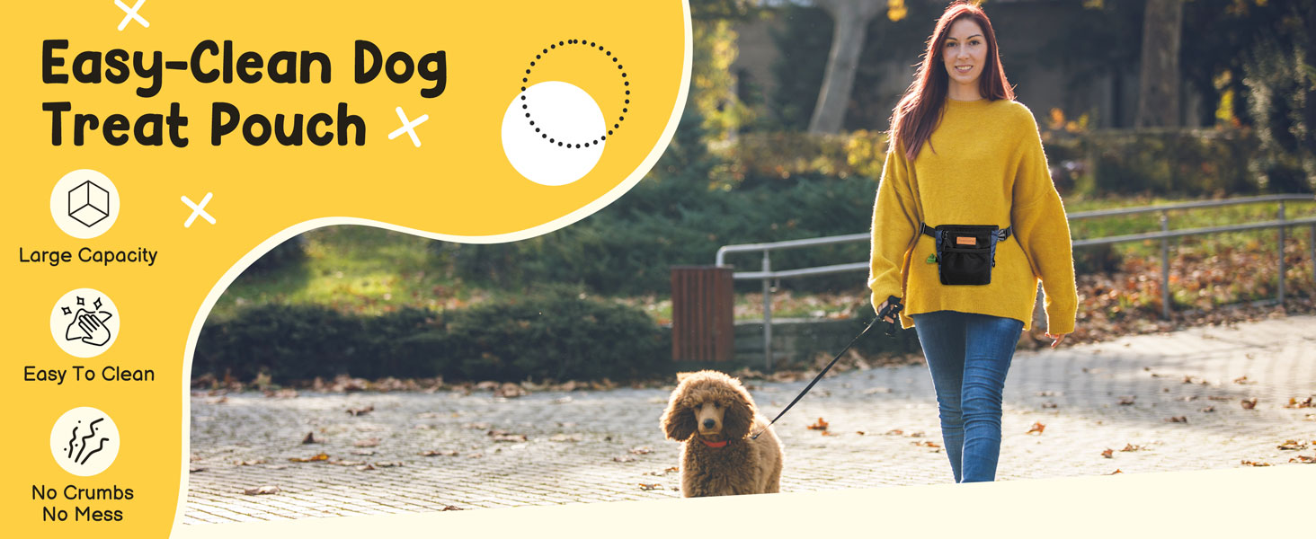 dog treat pouch pet training pouches holder snack fanny pack waist wearable carrier travel