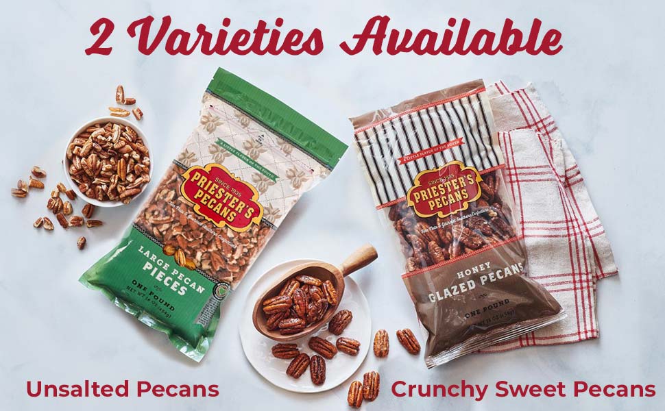 PRIESTER'S 1lb. Bag Honey Glazed Pecans Flavorful