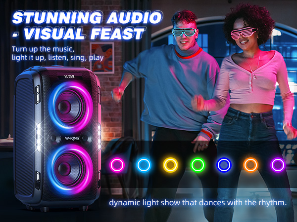 bluetooth speaker with lights