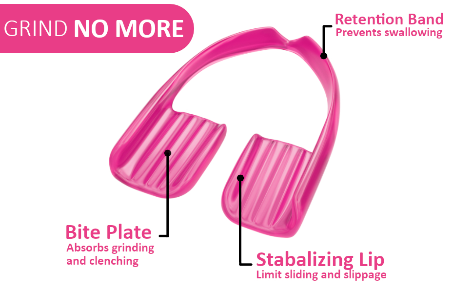 GRINDSHIELD Mouth Guard for Women One Size Fits All, Non