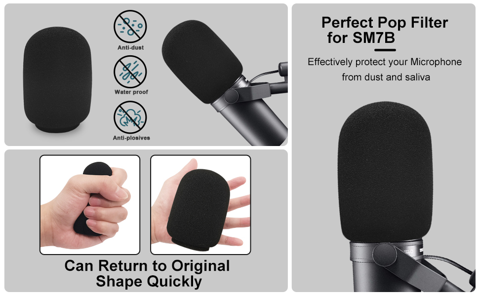 perfect pop filter for shure sm7b