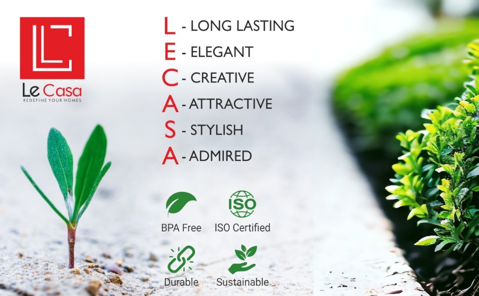 LeCasa - Borosilicate Glass Bottle 1000ML 3034