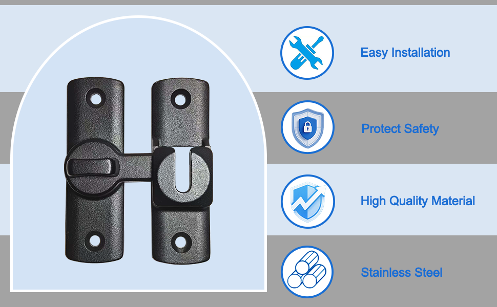 90/180 Degree Flip Door Latch