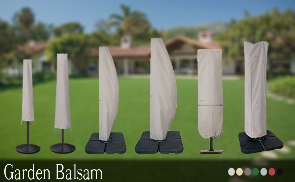 Garden Balsam Umbrella Cover for 6ft to 9ft Patio