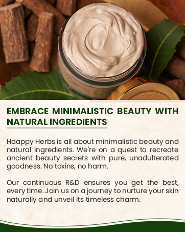 haappy herbs graphic image describing brands focus on natual ingredients