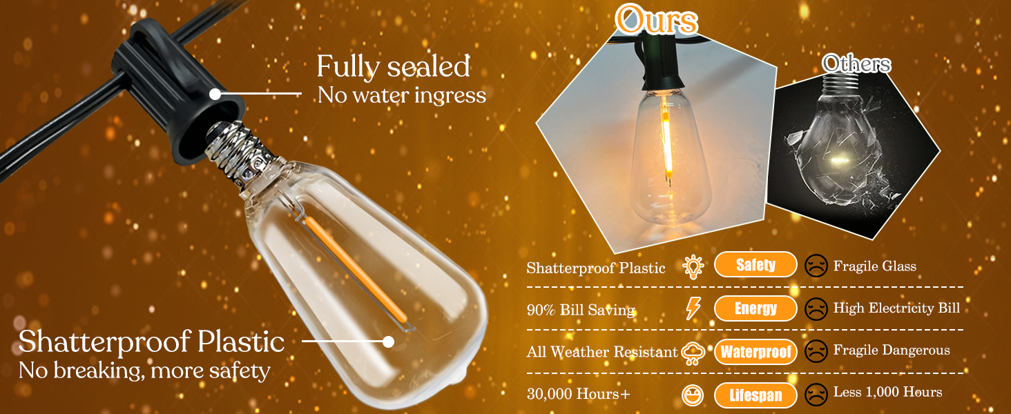 outdoor string lights