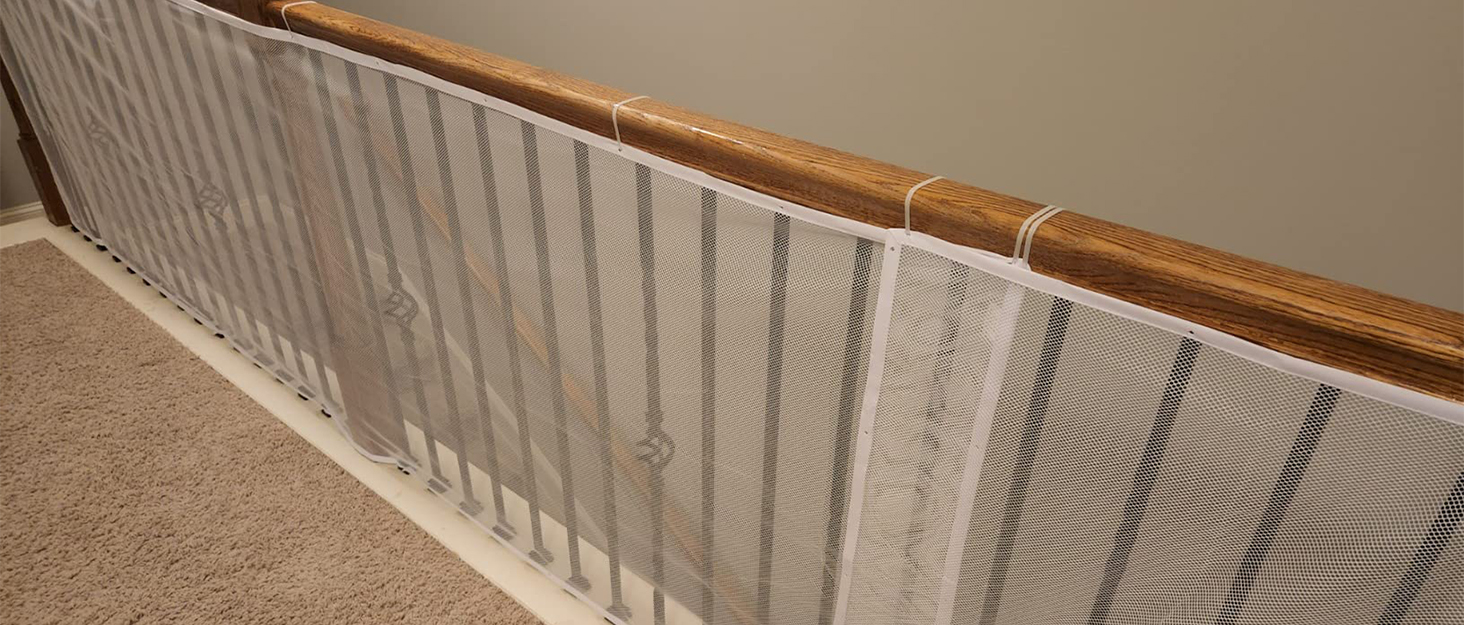 Banister Guard for Baby, Balcony Netting for Pets, 10ft x