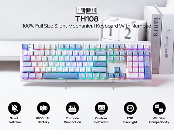 ★美品★ EPOMAKER TH108 メカニカルキーボード 組立て済キーボード EPOMAKER TH108 – epomaker