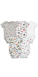 5-piece baby bodysuits